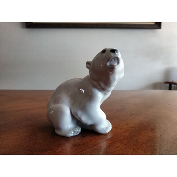Other - Damage* Vintage Lomonosov Porcelain (LFZ) Polar Bear Figurine 4.5" White